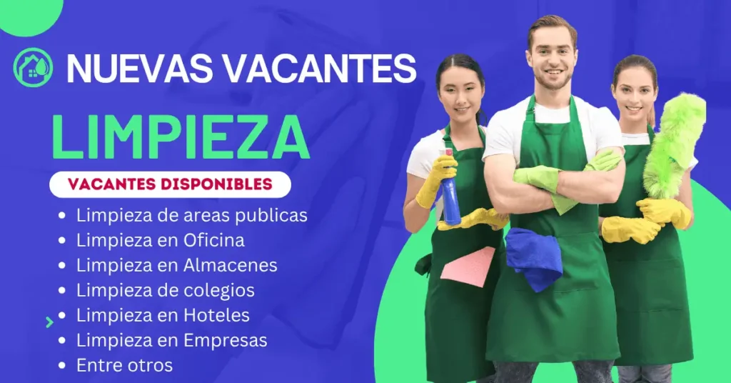 ¡ÚNETE A NUESTRO EQUIPO DE LIMPIEZA!🌟